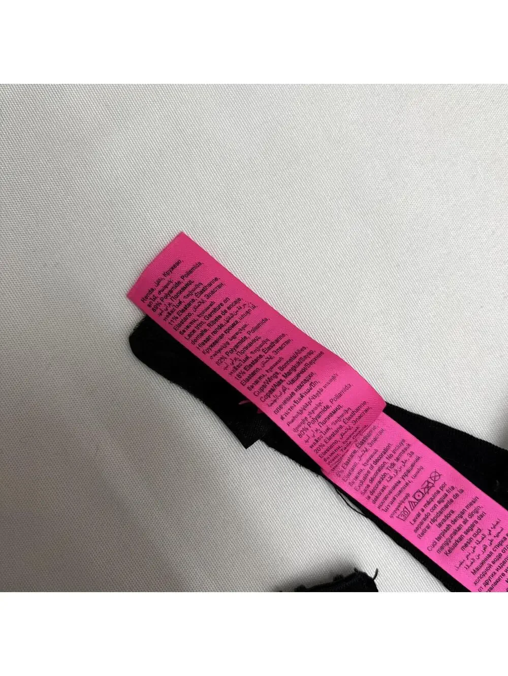 La Senza French Maid Lingerie Top Ribbon Waist Tie Sz XS Milkmaid Lolita Goth - Picture 8 of 8
